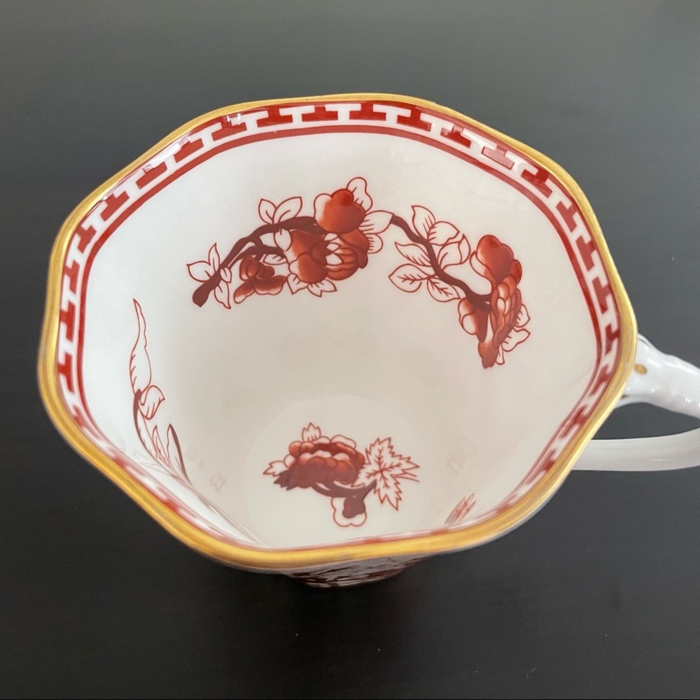 6 X Coalport Indian Tree Coral Bine China Flat Demitasse Cups - Picture 11 of 14